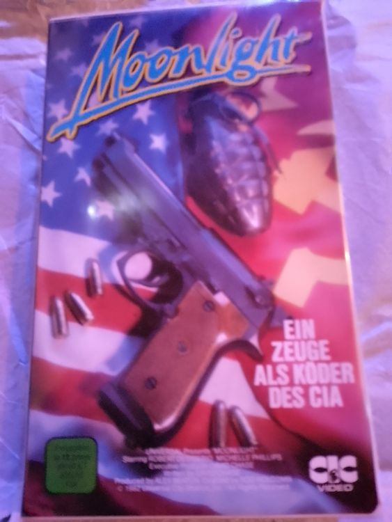 MOONLIGHT - Ein Zeuge als Köder des CIA CIC Video VHS 1988 (Gebraucht ...