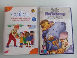 Set 2 DVD Winnie Puuh & Caillou