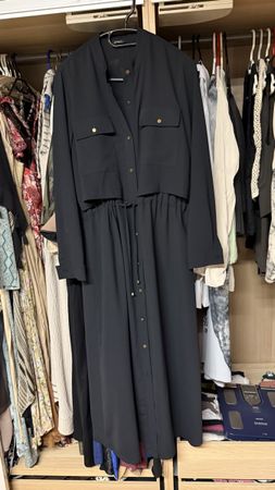 Langes Blusenkleid/Tunikakleid gr M