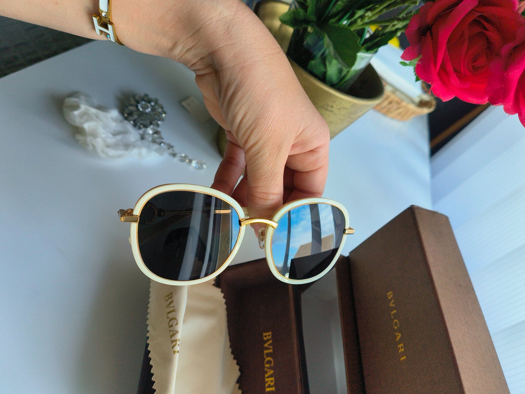 Bulgari Occhiali & Lenti: Bvlgari Sonnenbrille – Usato da Beringen venduto da Holly.80 1