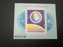 Rumänien: 1981, Blockausgabe Planeten  ** Luxus (D386)