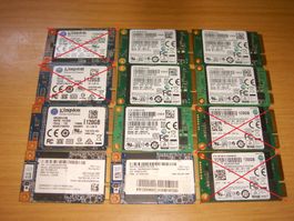 1 stück 120gb mSata ssd. getestet.