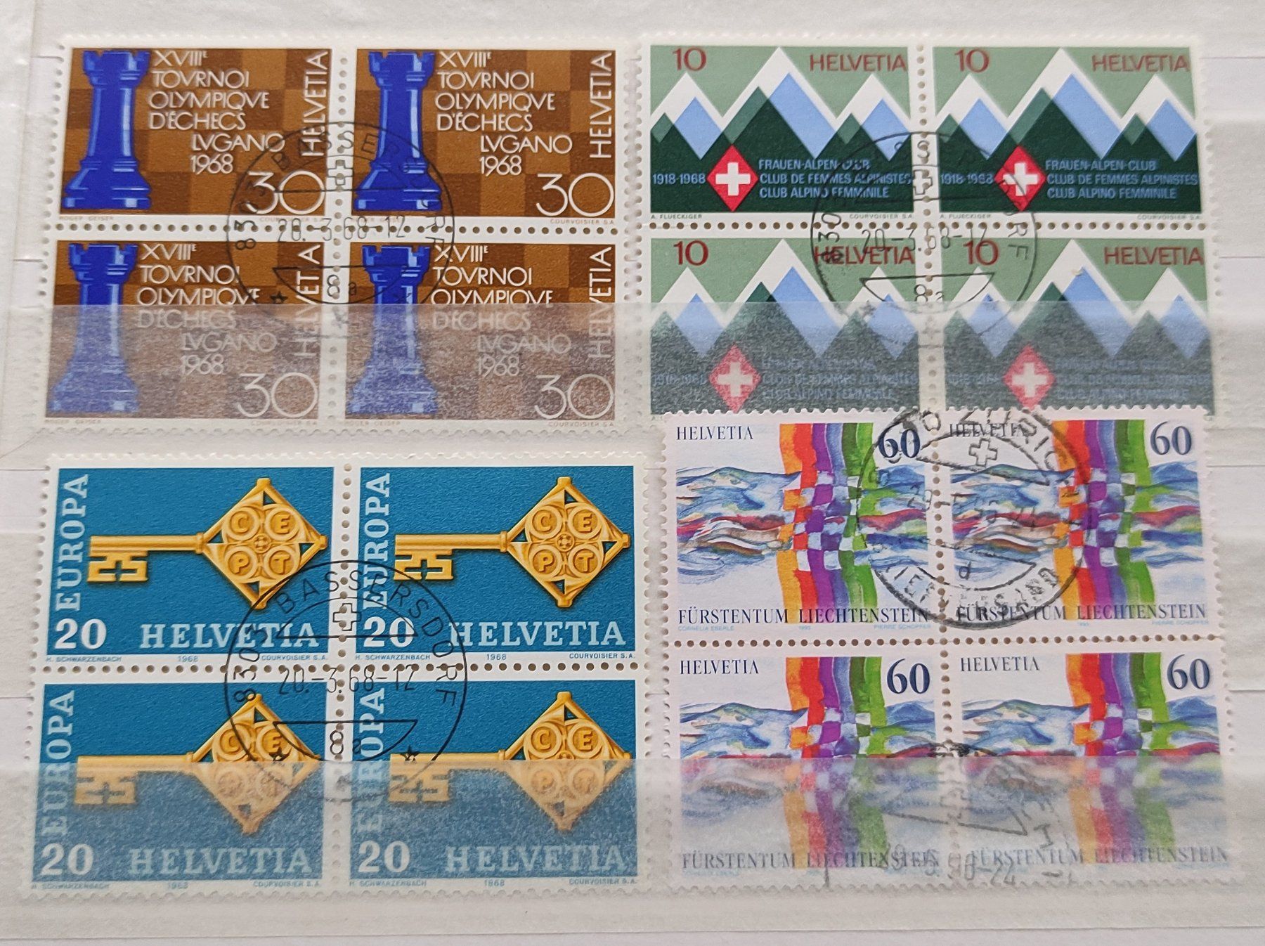 Alle Briefmarken: Briefmarken Helvetia – Gebraucht aus Baar von Maxlee75