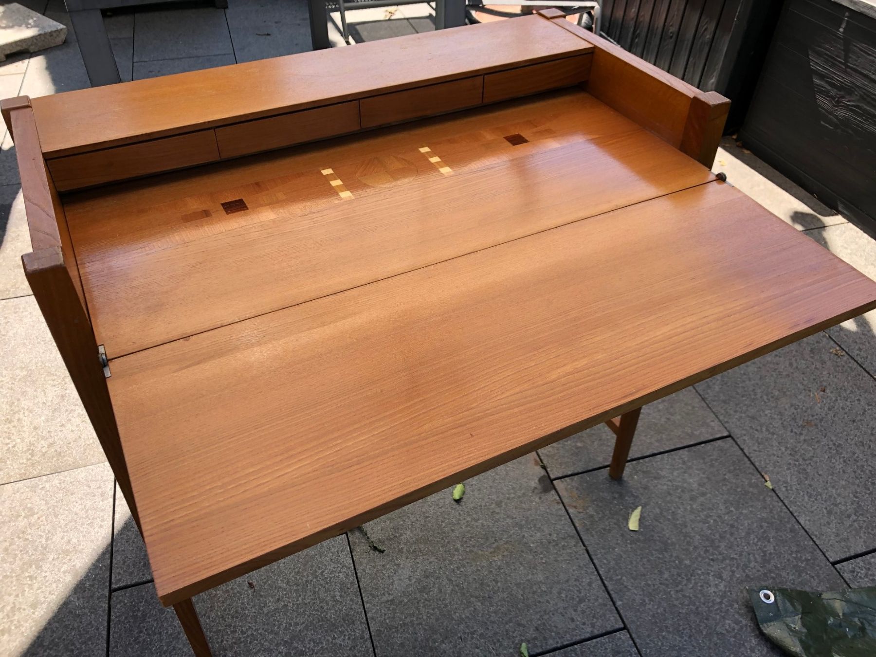 Schreibtische: petit secrétaire en hêtre – Gebraucht aus Goldach von Ady49 3