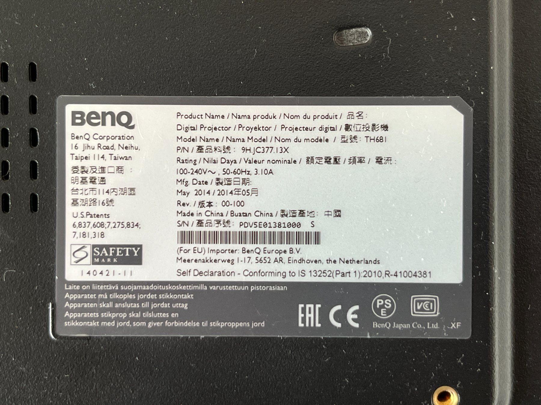 BenQ Proiettori: Projector Beamer Benq Modell TH681 – Usato da Port venduto da stefankessel 2