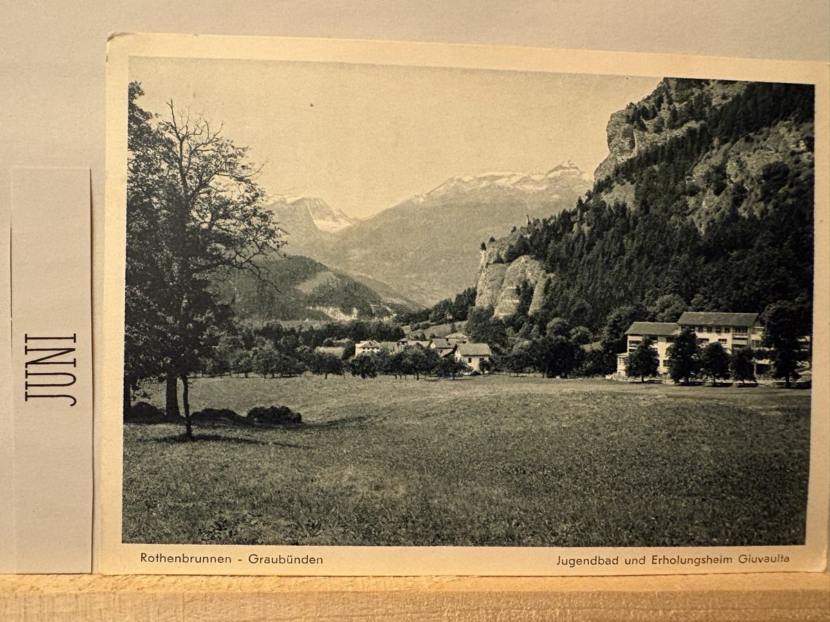 Cartoline postali: Erholungsheim Giuvaulta / Rothenbrunnen – Usato da Rümlang venduto da Kartenpost1
