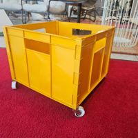 Vintage 1970 Rollbox Aufbewahrungsbox Staubox mit Rollen