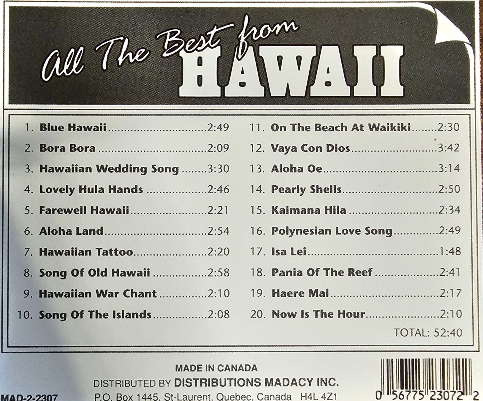 CDs: All The Best From Hawaii – Gebraucht aus Wahlen b. Laufen von Cg10 1