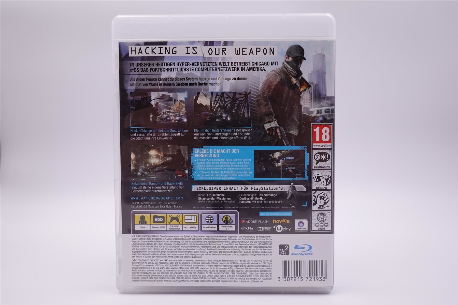 Sony Giochi: Watch Dogs (PS3) – Usato da Herisau venduto da ZelliZone 1