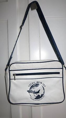 Umhängetasche, Vintage, ITLUGGAGE Globe Airways