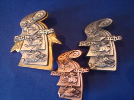 Plaketten Satz 2004 Gold-Silber-Kupfer