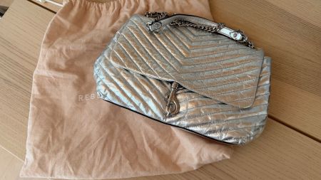 Rebecca Minkoff Tasche silber Leder
