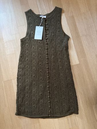 Robe Willa La Maille Sezane kaki T. M neu mit Etikett
