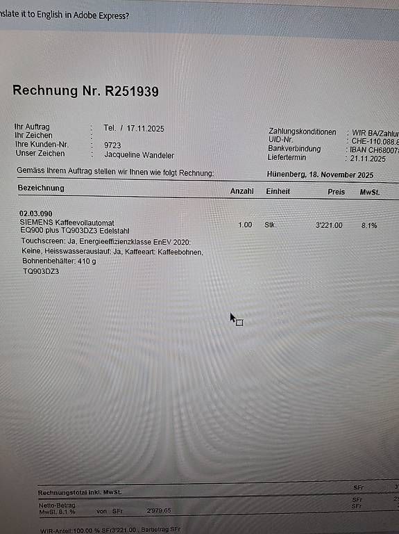 Macchine per caffè & Macchine per espresso: Siemens Kaffeemaschine  – Usato da Horw venduto da bbr_7h59 4