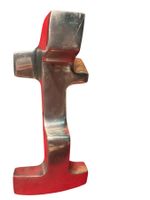 Vintage Metal Sculpture Modernist Art Unique SIGNED