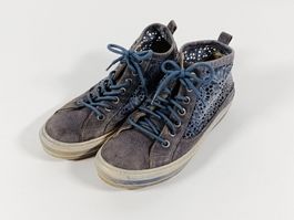 GLOBUS Sneakers montante cuir bleu femme taille EU 36