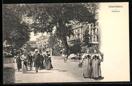 Interlaken, Partie am Höheweg mit Urlau