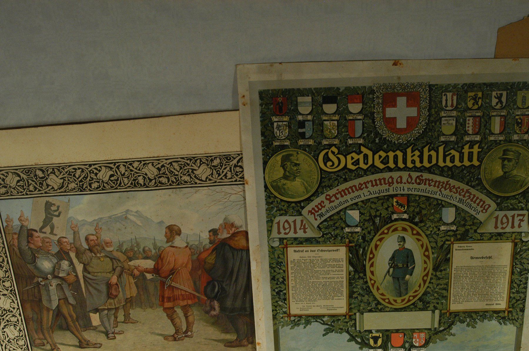 Grafica & Litografie: Aeltere Drucke Chromolitho Militaria – Usato da Herisau venduto da Wisen 1
