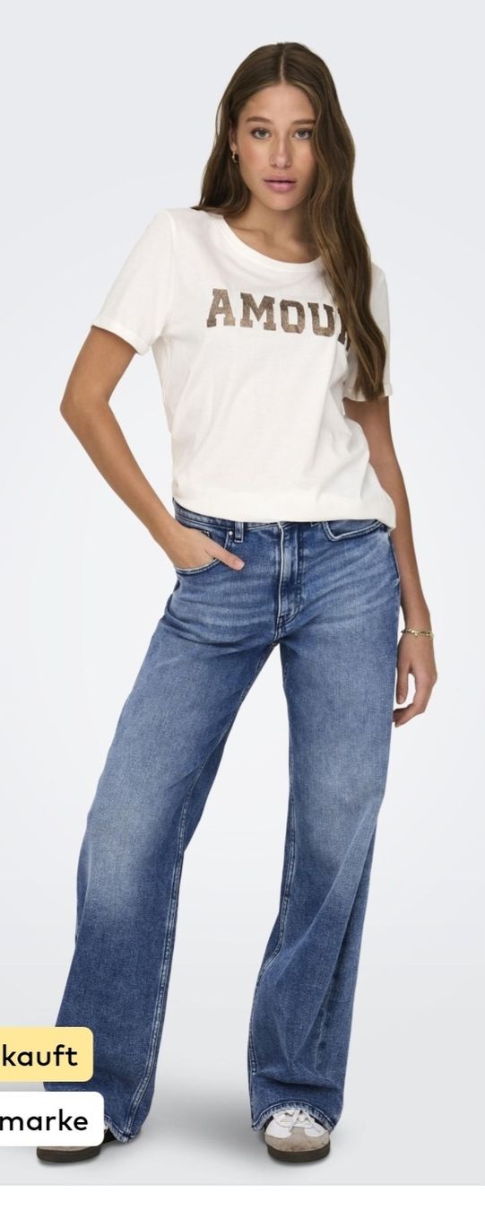 Only Jeans: Only Wide Leg Jeans Gr.32/32 – Usato da Oberaach venduto da Svea11