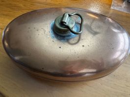 Antike Bettflasche aus Kupfer mit Patina (siehe Fotos!)