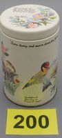 Blechdose Vintage Keksdose/Vorratsdose Vogelmotiv, Nr. 200