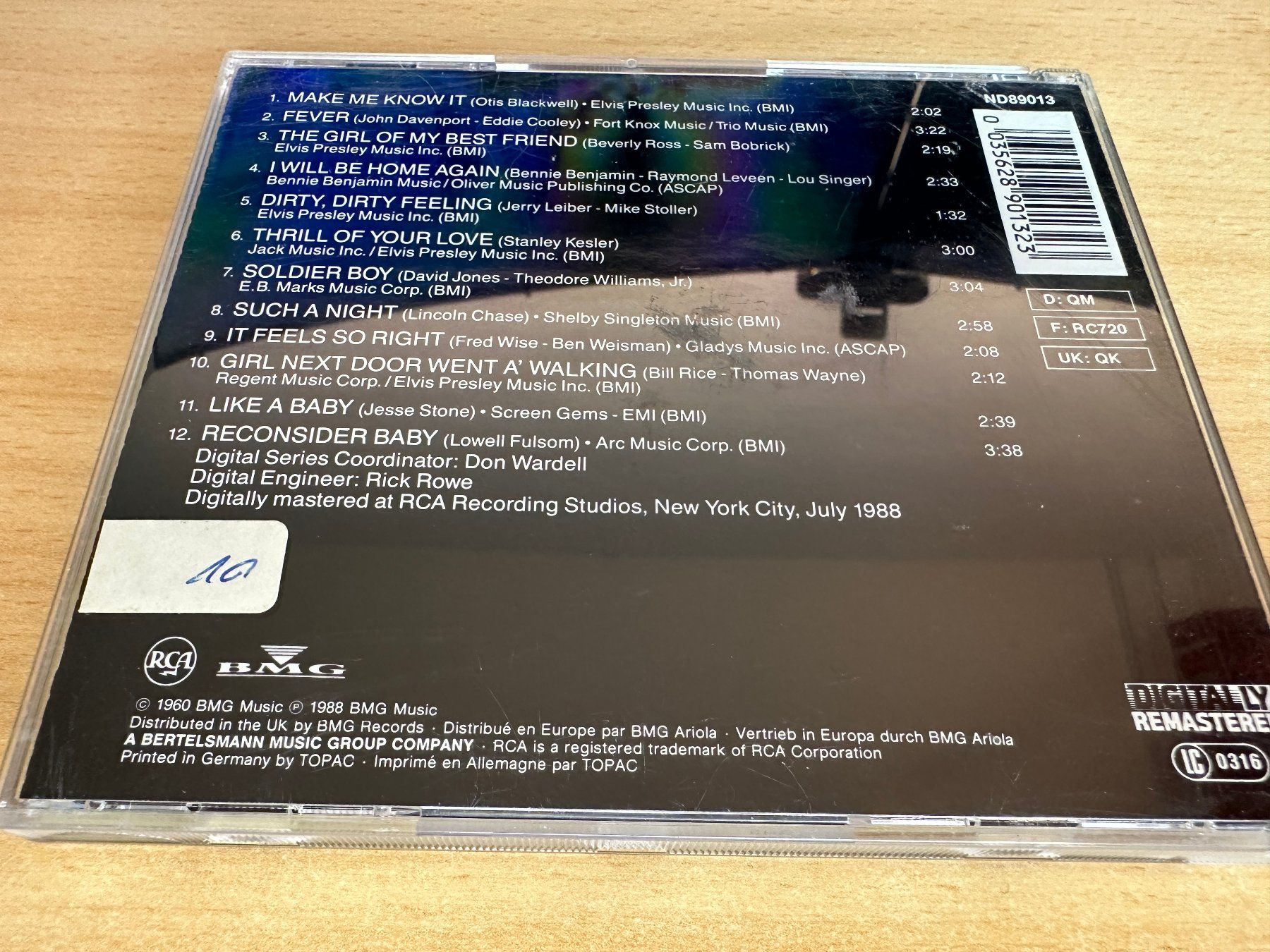 CDs: Elvis Presley – Elvis Is Back! – Gebraucht aus Rikon im Tösstal von Alpenmutz 1