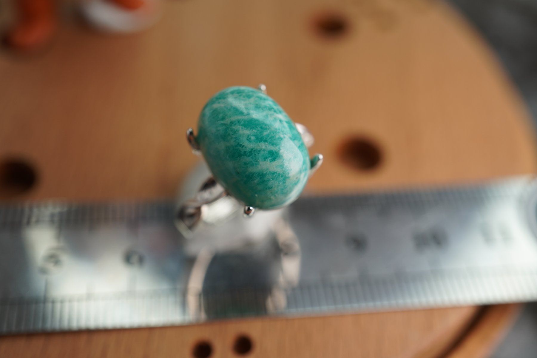 Minéraux & Lithothérapie: Amazonit   ring Grösse  Variabel     (Räumung!) – Neuf avec emballage d'origine à Eschenbach SG par topstone 1