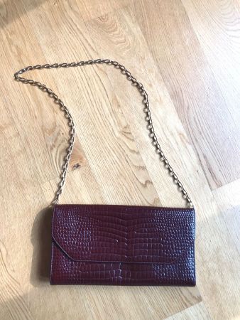Vintage Clutch/Abendtasche mit goldener Kette