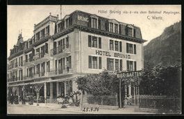 Meyringen, Strassenpartie am Hotel Brün