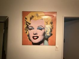 Plakat Marilyn Monroe von Andy Warhol in Lehni Rahmen