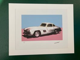 Andy Warhol: Kunstdruck Nr. 620/1000, Mercedes 300 SL