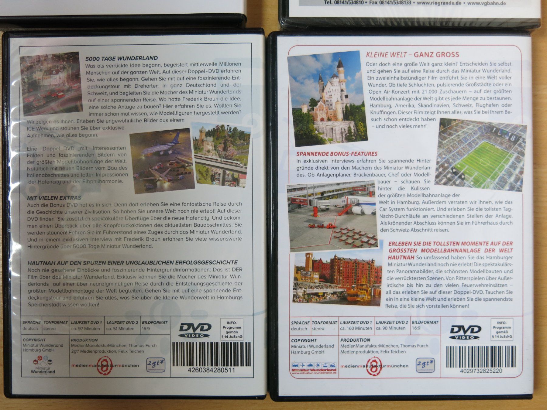 Tutti i DVDs: 4 DVD Eisenbahn Miniatur Wunderland Hamburg – Nuovo (secondo la descrizione) da Sissach venduto da kaupa 2
