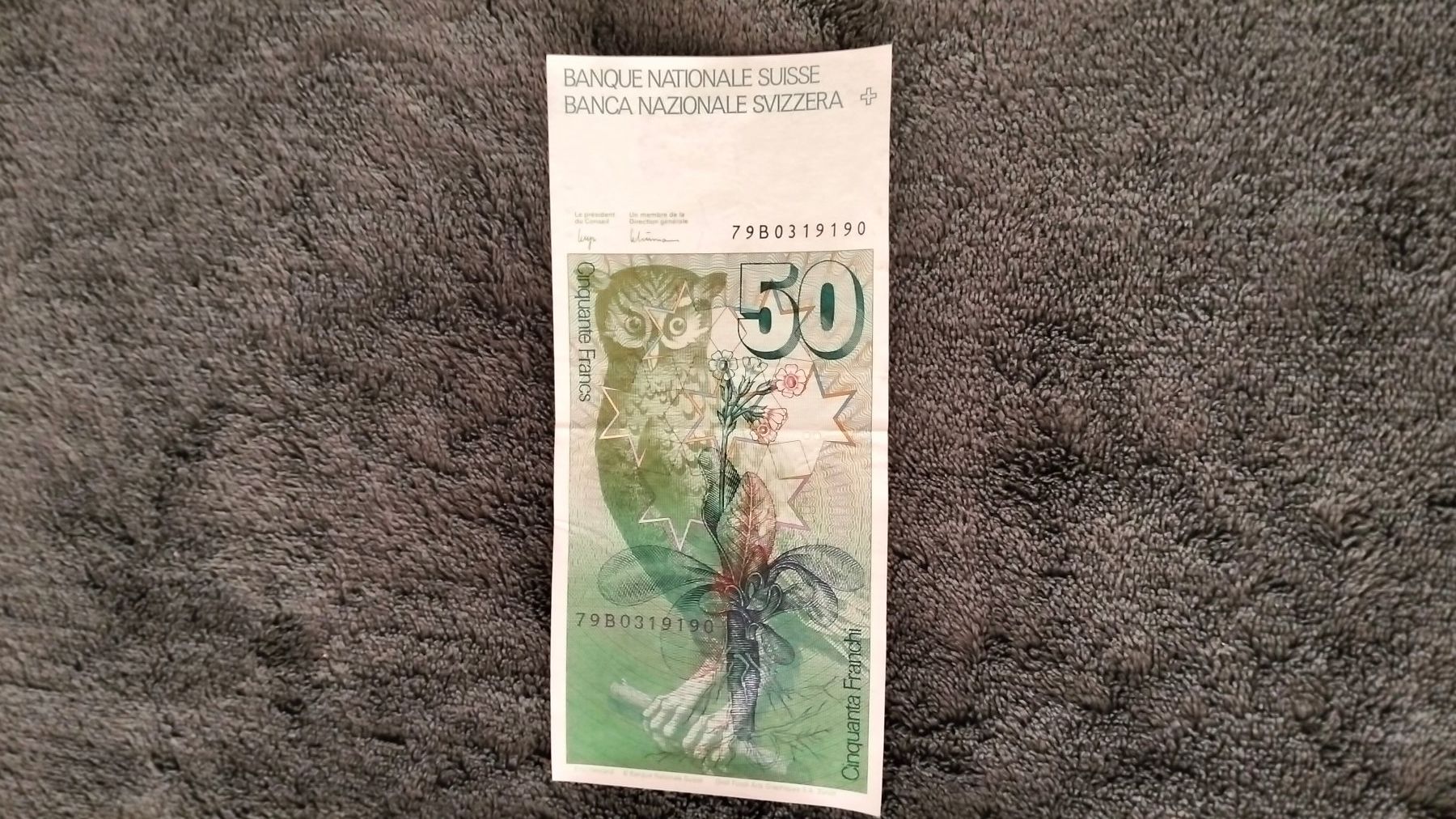 Banknoten: Schweizer Fr.50.- Banknote – Gebraucht aus Neuendorf von Winter02 1