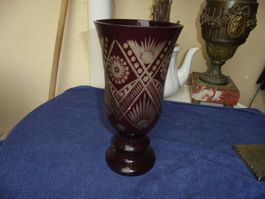 Alte Kristallvase (wohl Bömen) ca. 1940-50