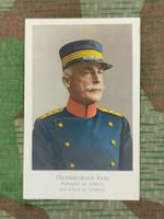 Postkarte Waffenchef der Artillerie, Oberstdivisionär Kunz
