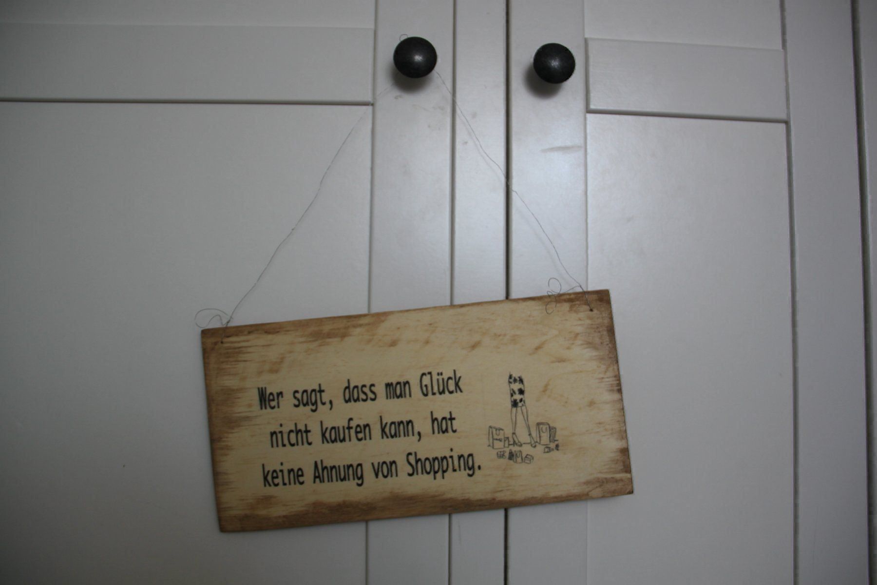 Insegne: Dekoschild Shoppingqueen – Nuovo (secondo la descrizione) da Walterswil SO venduto da Mama_noel