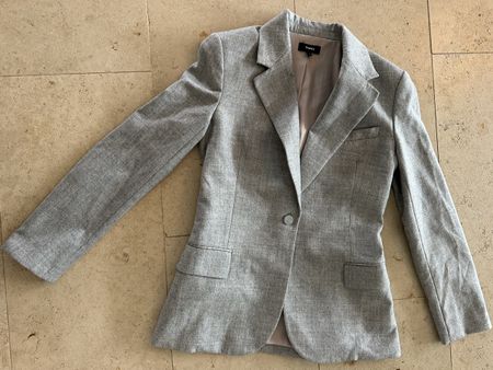 Theory Sakko Damen Grösse 4 Grau Fitted Blazer