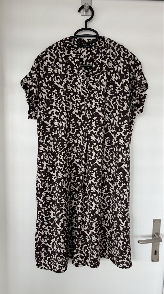 Opus Vestiti: OPUS Kleid Wulara shadow Braun-Beige Grösse 34  – Usato da Illnau venduto da TeddyBean