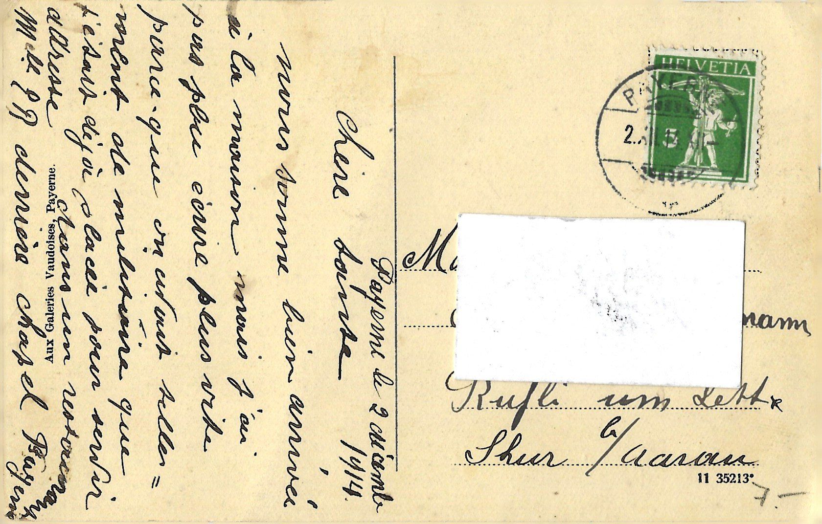 Cartes postales: Payerne.   Le  Collège – D'occasion à Bütschwil par Jackson1A 1