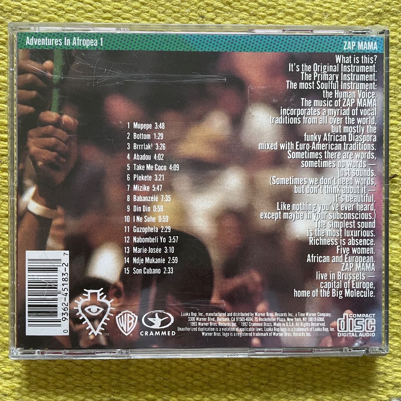 CDs: ZAP MAMA-AVENTURES IN AFROPEA 1 – Gebraucht aus Rorschacherberg von CD-Roli 1