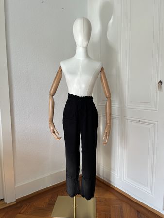 Massimo Dutti Women's Black Trousers, Size 40, Summer!
