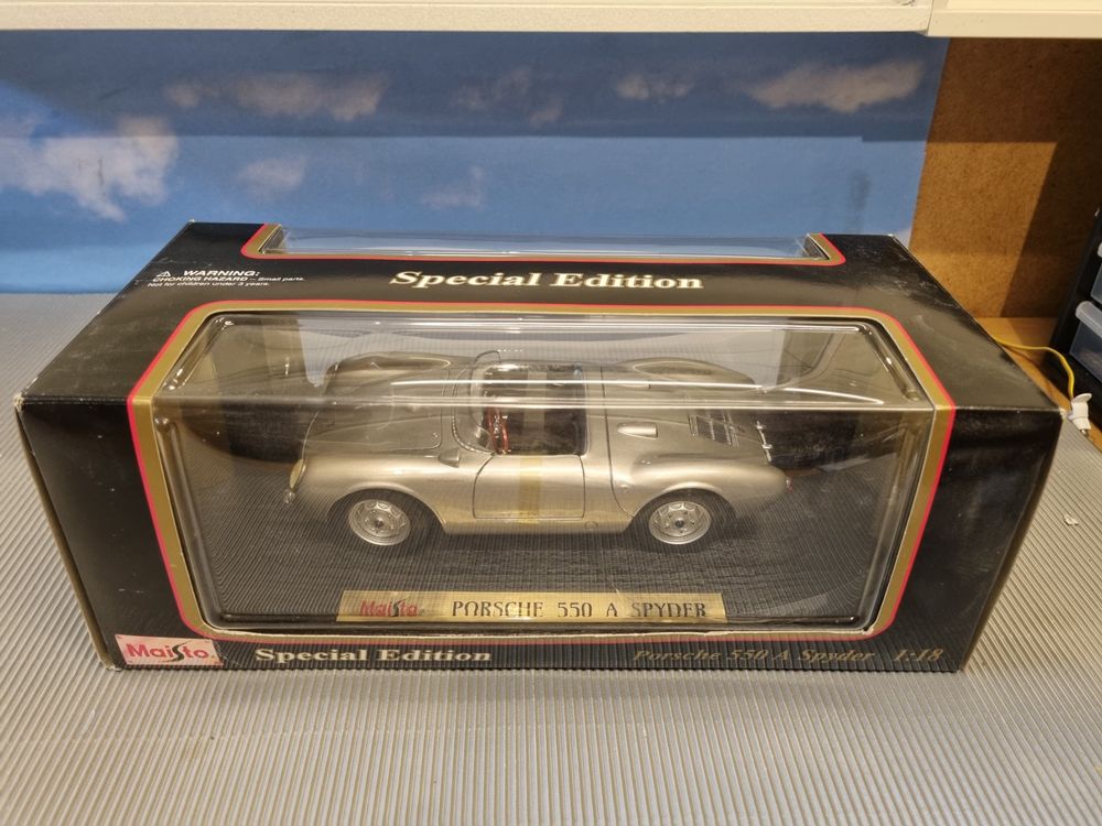 Maisto Special Edition Porsche 550 A Spyder 1:18 Obs Pintura  Jm