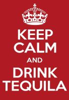Blechschild-KEEP CALM AND DRINK TEQUILA