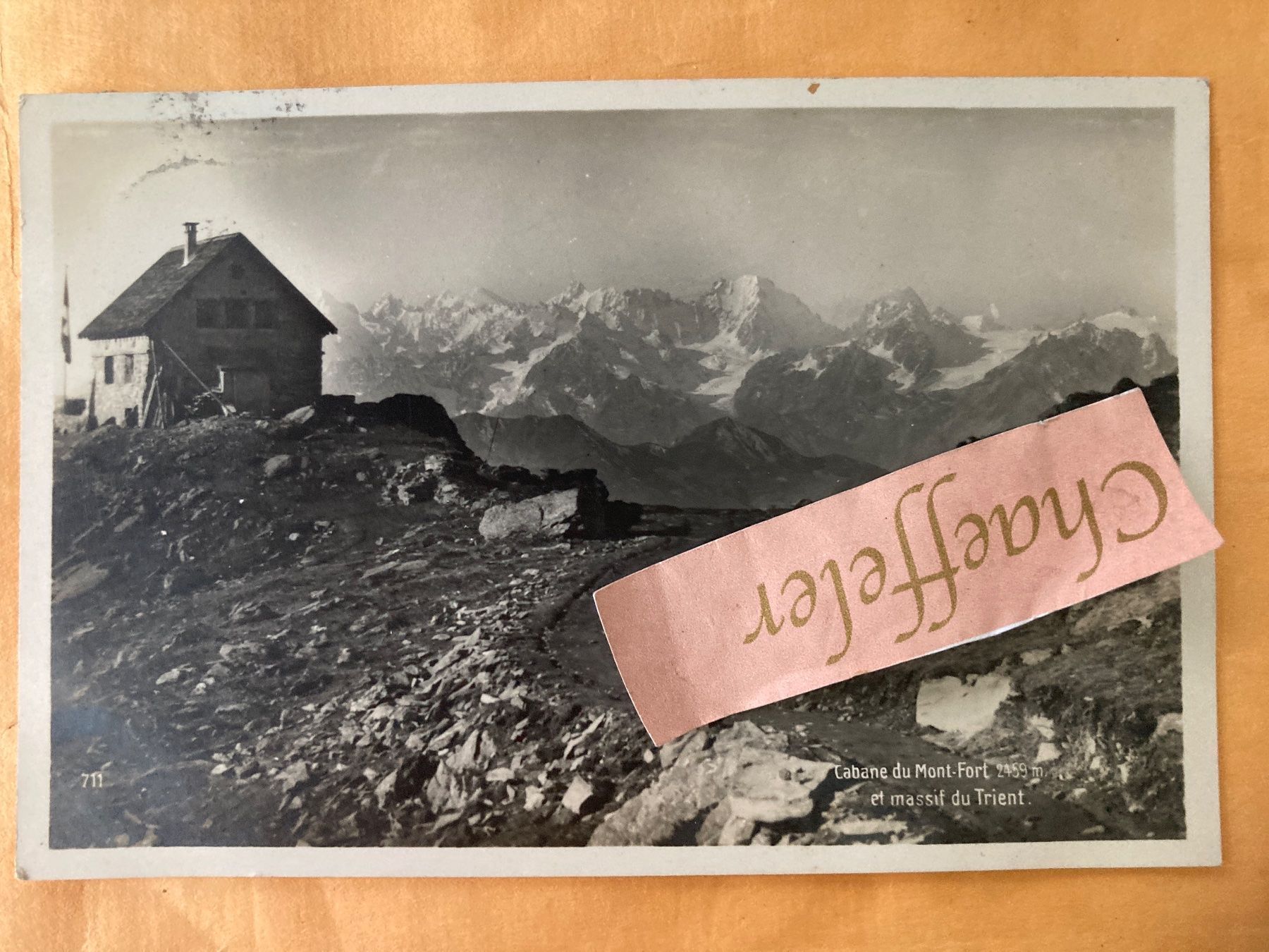 Cartoline postali: 1931 Cabane de Mont-Fort et massif du – Usato da Zürich venduto da Chaeffeler