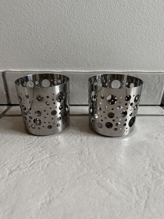 Windlicht silber Ikea mit Löchern Kaufen auf Ricardo