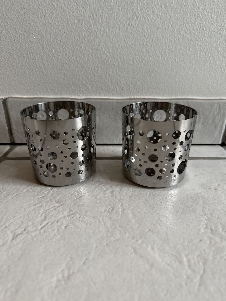 Ikea Portacandele: Windlicht silber Ikea mit Löchern – Usato da Buchs AG venduto da tifena