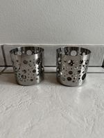 Windlicht silber Ikea mit Löchern