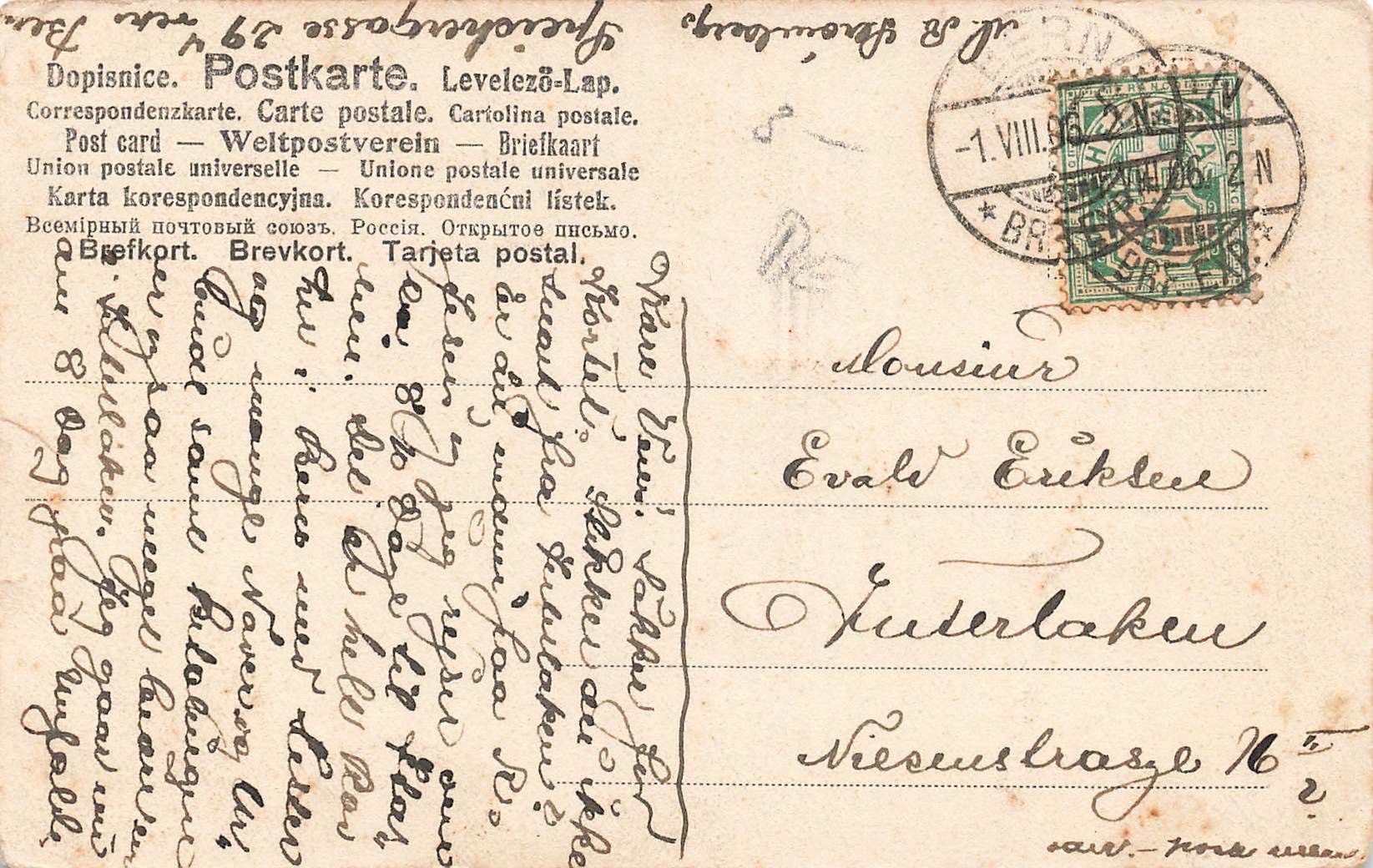 Cartoline postali: Bern Rathaus – Usato da Biasca venduto da Blenio71 1