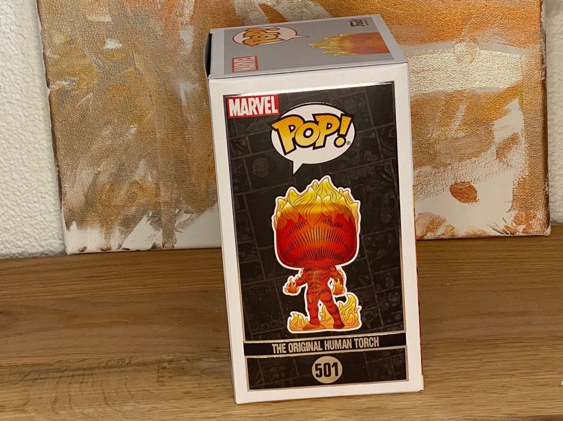 Funko Statuette: Funko Pop - The Original Human Torch #501 - Marvel – Nuovo e nell'imballaggio originale da Oensingen venduto da CSCollectors 3