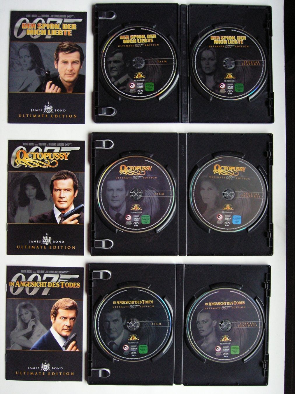 Tutti i DVDs: JAMES BOND 007 ROGER MOORE ULTIMATE 2 DVD EDITION – Nuovo (secondo la descrizione) da Zuzwil SG venduto da vette13 2